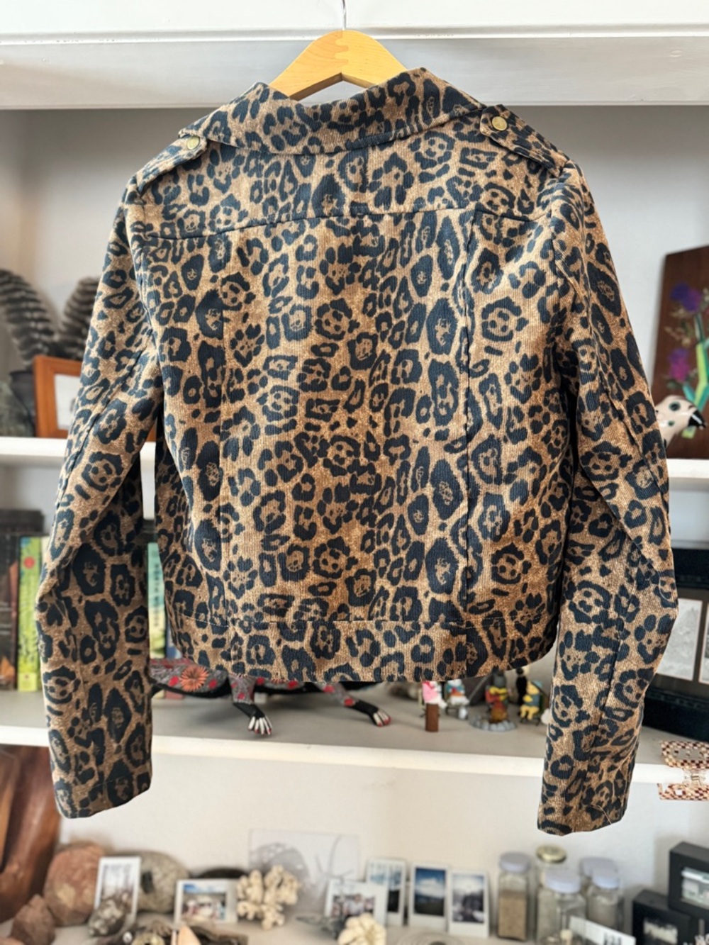 Leopard Print Women's Coat - Brown/Black - Size Small - Picture 3 of 6